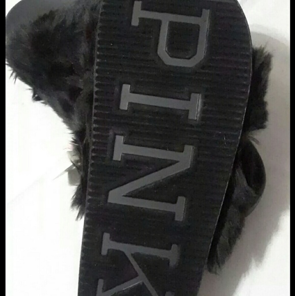 Vs Pink Fur slide size medium with gift - Picture 3 of 3